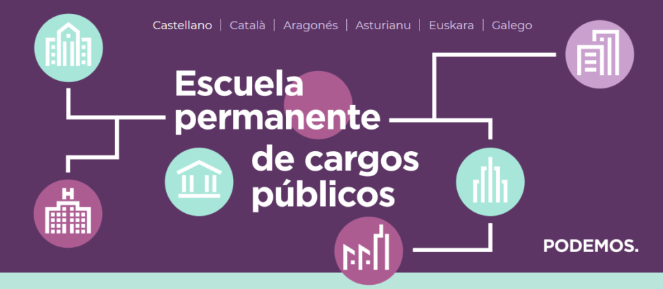 Podemos se prepara para el año electoral 2019 y crea una escuela permanente para compartir experiencias y buenas prácticas