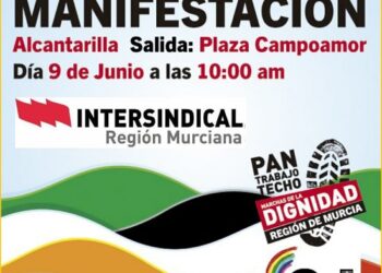 La Intersindical Región Murciana apoya la movilización del 9J para transformar la región