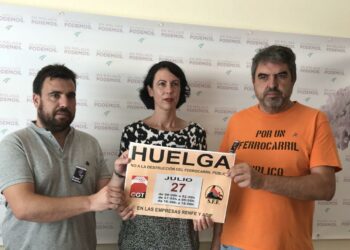 Podemos e IU apoyan la huelga ferroviaria convocada por CGT