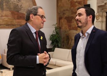 Garzón traslada a Torra que IU defiende la “República federal” como el mejor modelo para el conjunto del Estado desde el que resolver cualquier disputa territorial