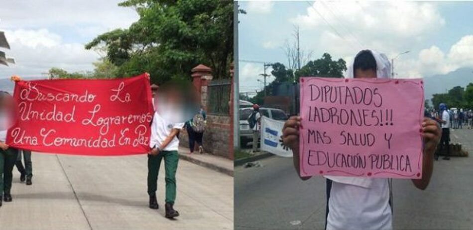 Honduras. Dirigentes estudiantiles que conducen tomas de colegios están amenazados por activistas del Partido Nacional