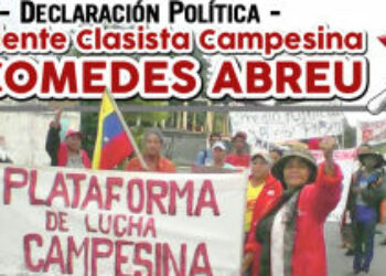 Declaración Política del Partido Comunista de Venezuela: Marcha Admirable reclama revisión urgente del sistema agroalimentario