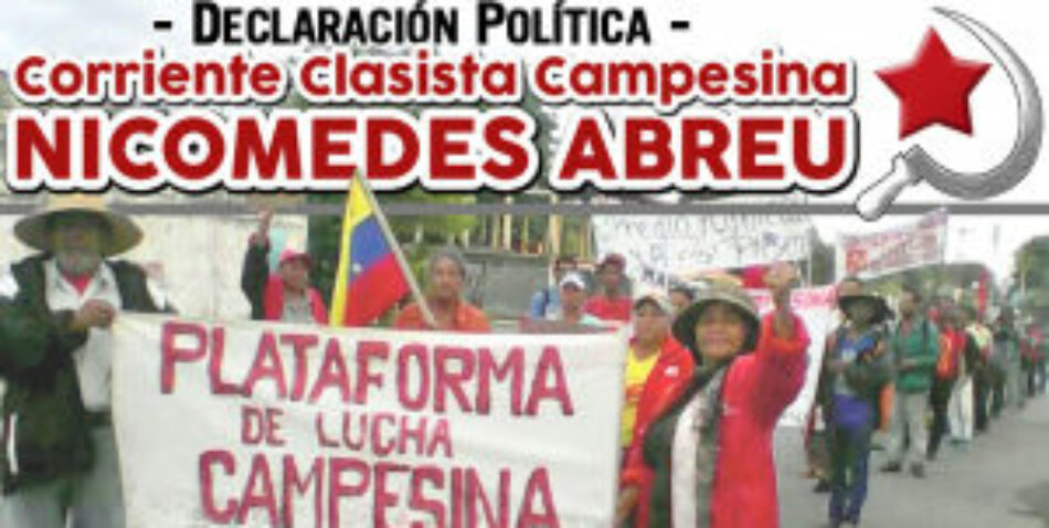 Declaración Política del Partido Comunista de Venezuela: Marcha Admirable reclama revisión urgente del sistema agroalimentario