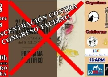 Colectivos y asociaciones animalistas convocan una concentración contra el Congreso Internacional Taurino