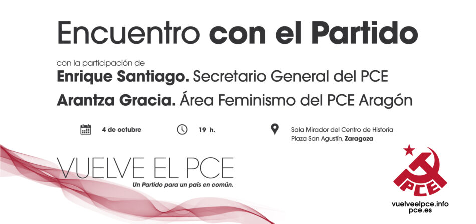 Encuentro con el PCE en Zaragoza