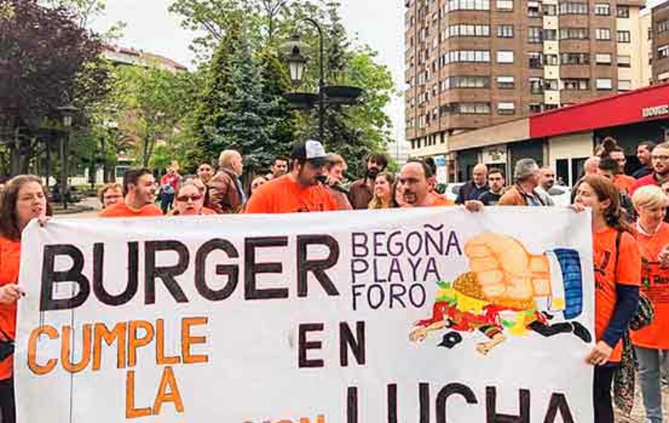 Victoria total de los y las trabajadoras de Burger King Gijón. La lucha es el único camino