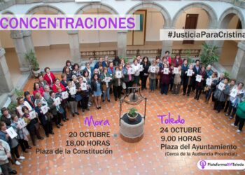 Concentración en Toledo pidiendo «justicia para Cristina»