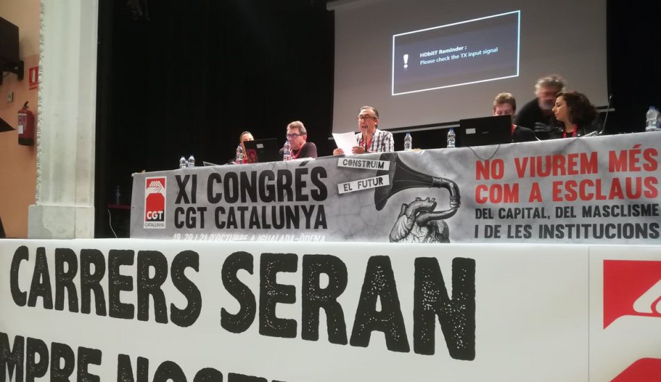 Celebració de l’XIè Congrés de la CGT de Catalunya a Igualada-Òdena