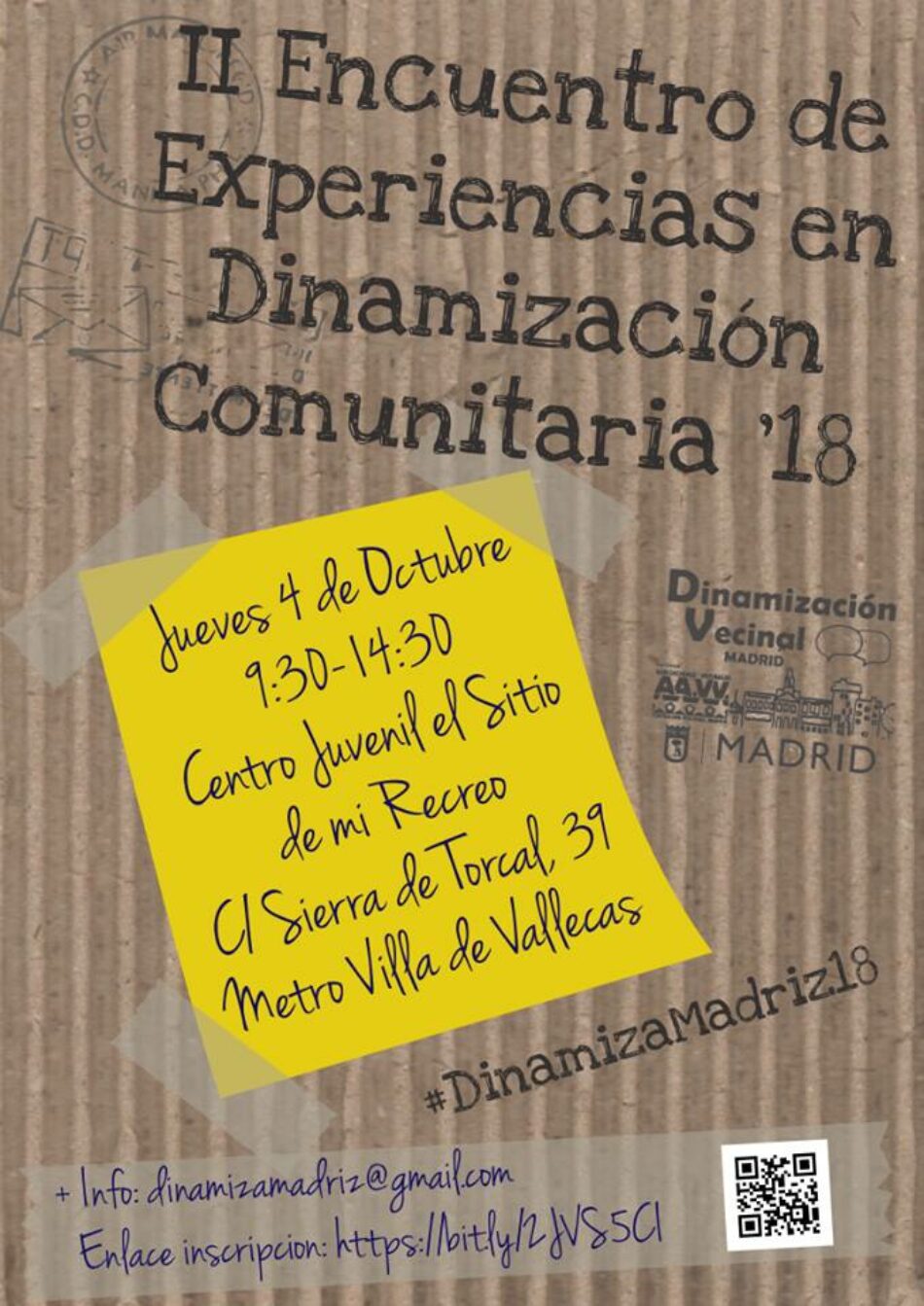 Tras el éxito del año pasado, la FRAVM celebra el II Encuentro de Experiencias en Dinamización Comunitaria