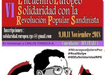 Declaración final del VI Encuentro Europeo de Solidaridad con la Revolución Popular Sandinista