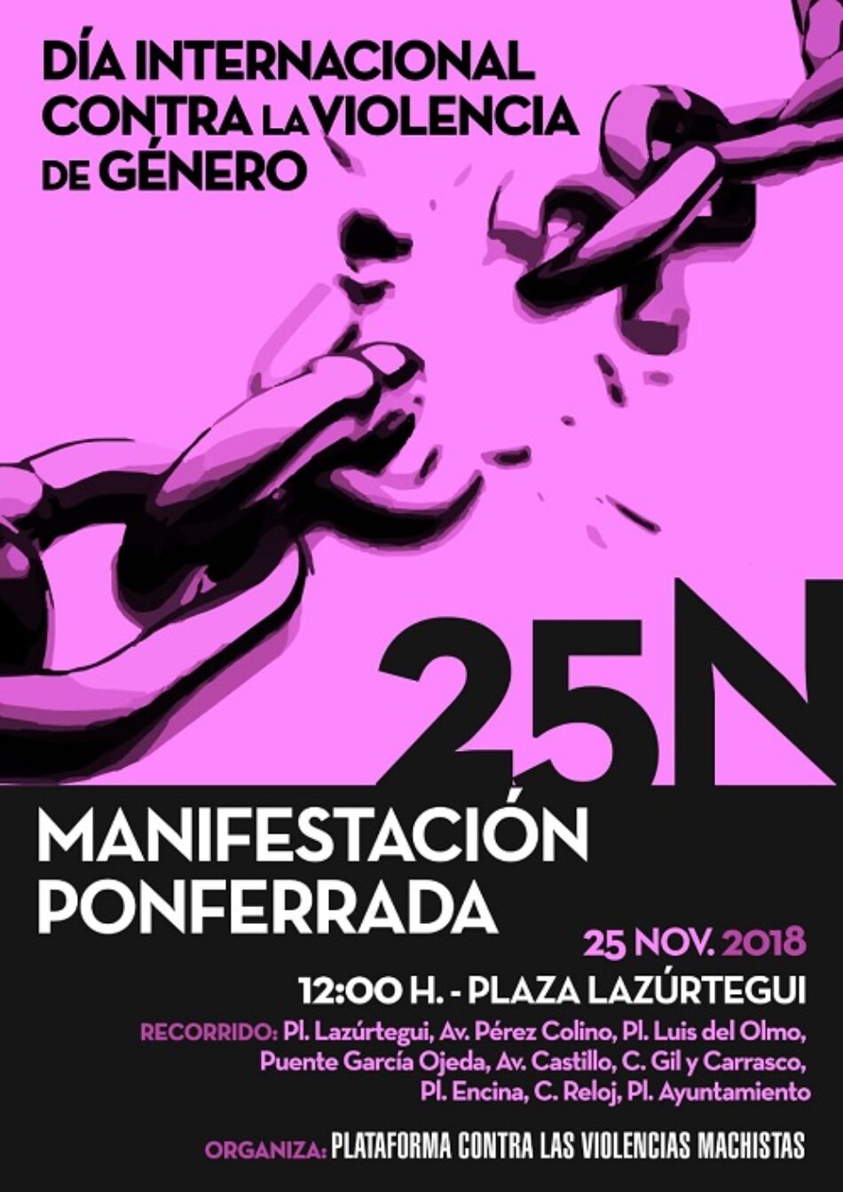 El PCE de León se suma a las movilizaciones de este 25 de Noviembre con el lema “Caminando hacia la huelga Feminista del 8 de marzo de 2019”
