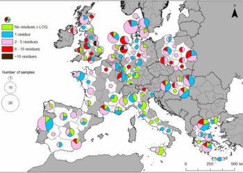 El 83 % de los suelos agrícolas europeos están contaminados con uno o más plaguicidas