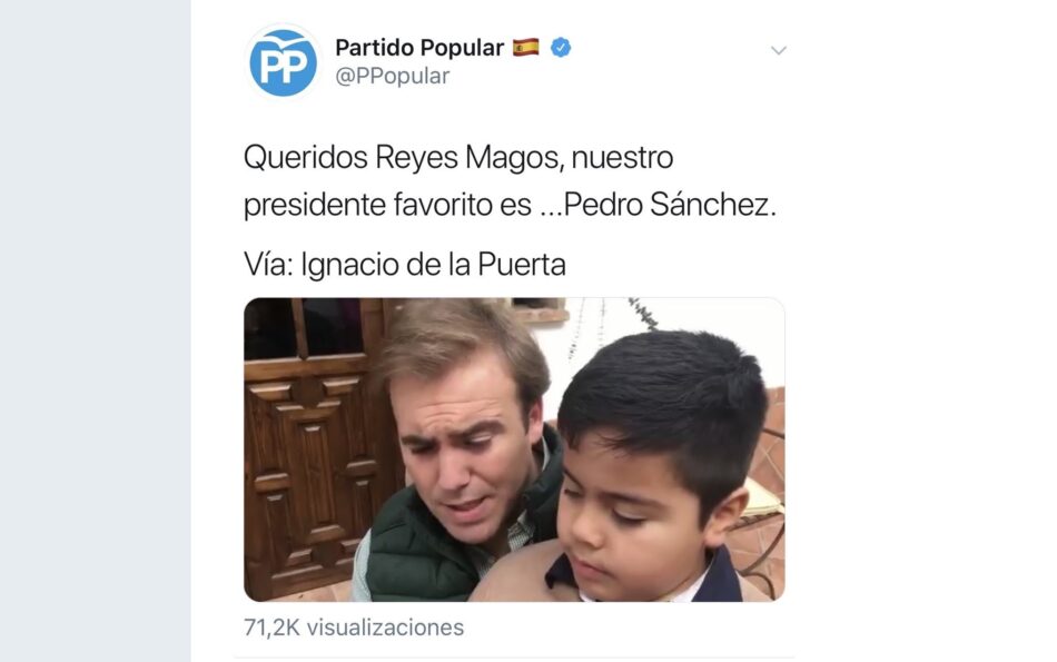 El video en Twitter del PP o la adopción de la estrategia de provocación de Vox