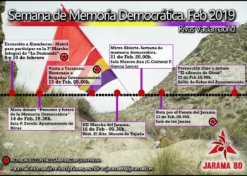 La Asociación Jarama 80 organiza la I Semana de Memoria Democrática