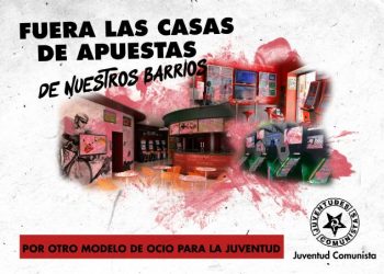 El PCE y la Juventud Comunista alertan de las consecuencias de la proliferación de casas de apuestas en León
