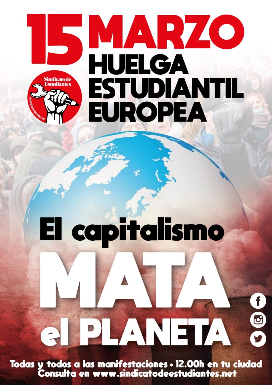 15 de marzo: Huelga General Estudiantil Europea contra el cambio climático