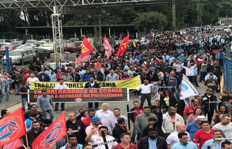 Protestas en Brasil contra la reforma de pensiones de Jair Bolsonaro