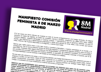 Comisión 8M: actividades y manifestación y día de Huelga Feminista en Madrid