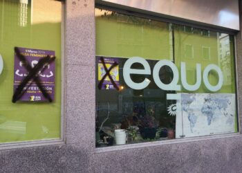 EQUO condena las pintadas antifeministas realizadas en su sede y reitera su apoyo a la huelga feminista y a las manifestaciones del 8M