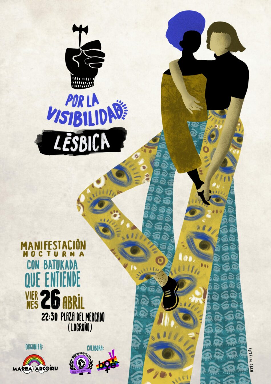 Marea Arcoíris se manifestará hoy, 26 de abril, por la visibilidad lésbica