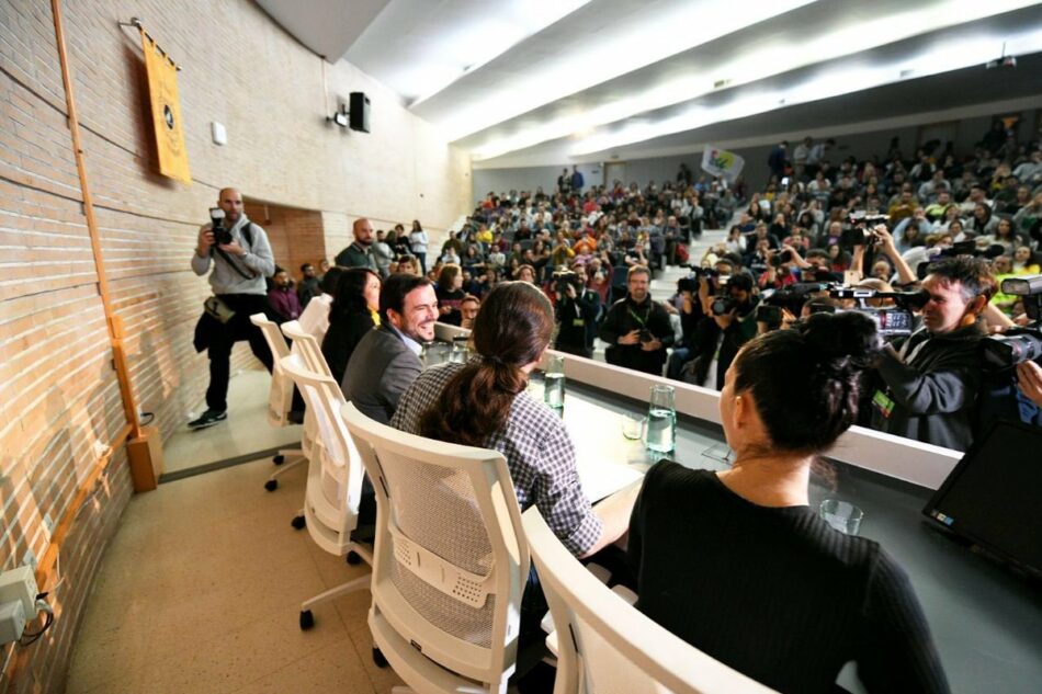 Garzón señala desde Málaga que “nuestro mensaje más importante es que el estado de las cosas no es inamovible, se puede cambiar y somos la alternativa para hacerlo”