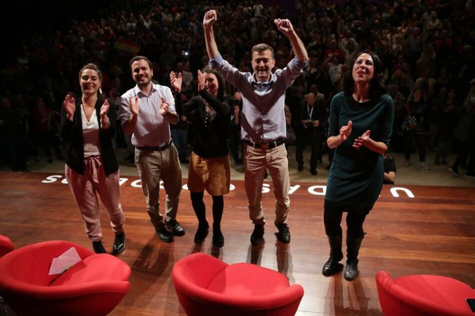 Alberto Garzón considera que Unidas Podemos es el verdadero “voto útil” y recuerda que el PSOE es “un partido ‘rojo’ durante la campaña pero ‘naranja’ una vez termina”