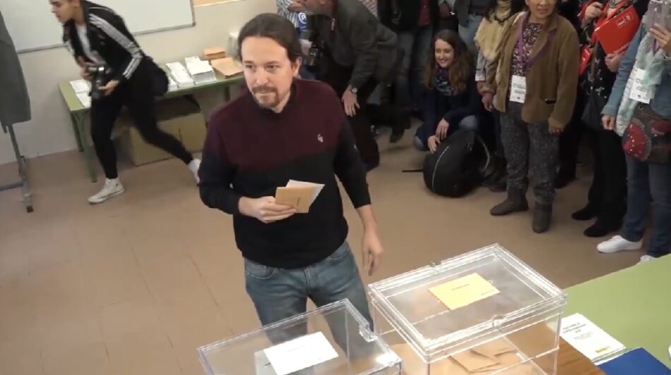 Pablo Iglesias: “Siempre es la mejor noticia para la democracia que la participación sea alta”