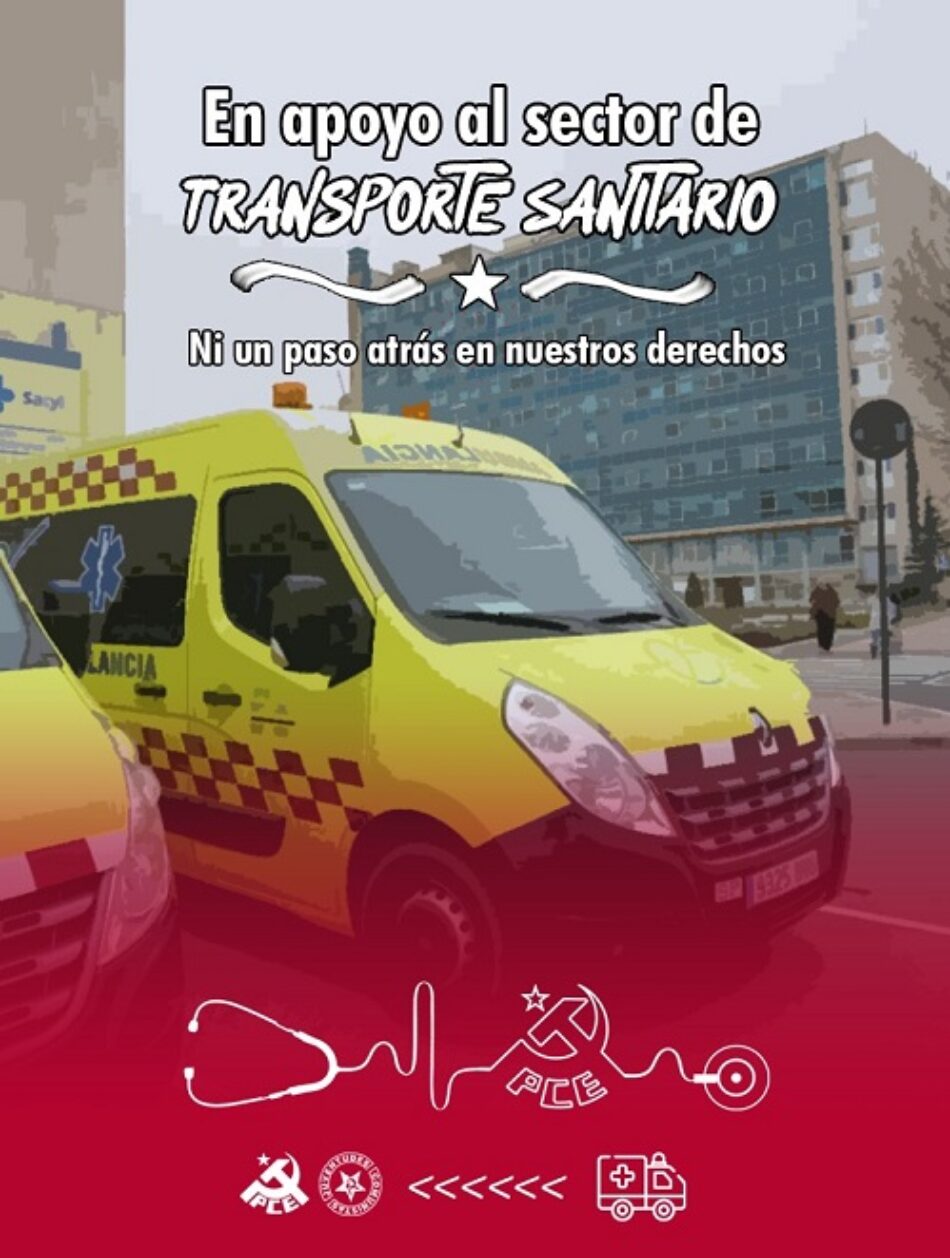 Partido y Juventud Comunista en Salamanca ante la movilización de las trabajadoras del sector de ambulancias