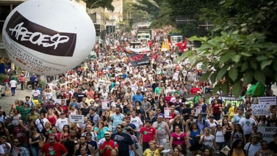 Reiteran llamado a paro nacional de educación el 15M en Brasil