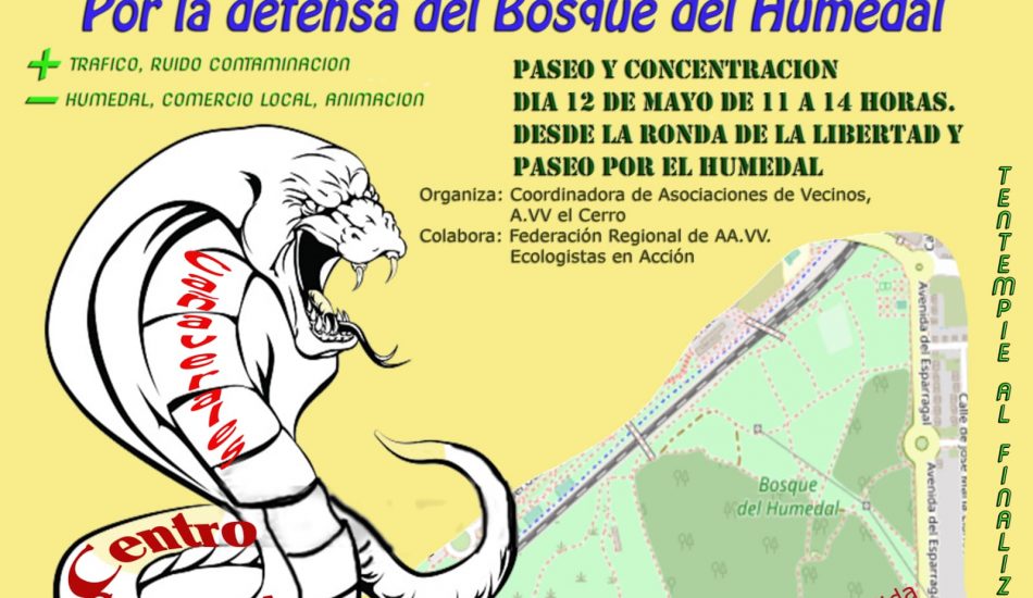 Marcha para defender el Bosque del Humedal frente a la amenaza del Parque Comercial Solia