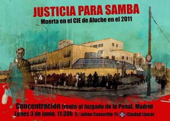 Concentración frente al juzgado de lo Penal en Madrid: «justicia para Samba Martine»