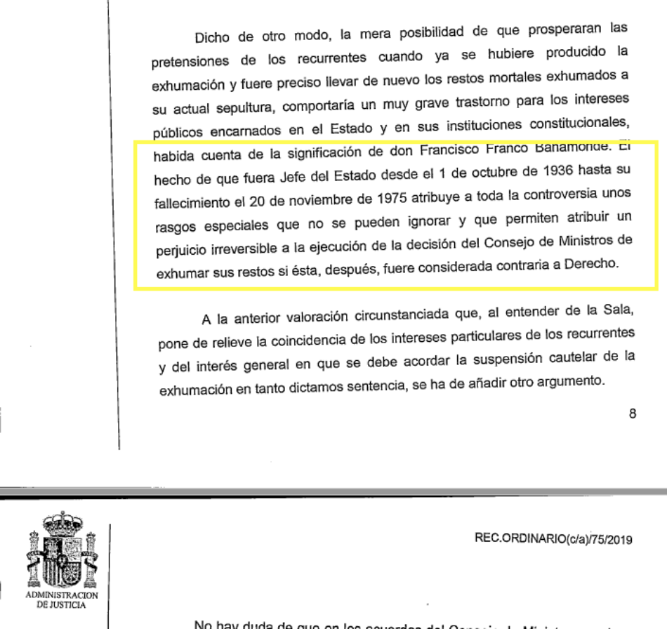 Alberto Garzón dice que la suspensión por el Supremo de la exhumación de Franco muestra el “papel lamentable de la ‘justicia democrática’ de España, incomprensible desde parámetros europeos”