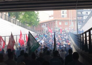 CGT muestra su apoyo a las compañeras en huelga del sector metalúrgico de Bizkaia