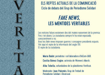 ‘Fake news, las mentiras verdaderas’, segunda sesión del ciclo de debates del grupo de Periodismo Solidario