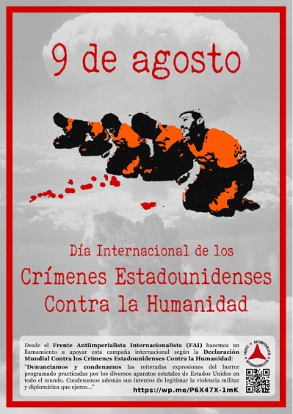 Llamamiento a la campaña «Día Internacional de los Crímenes Estadounidenses Contra la Humanidad»