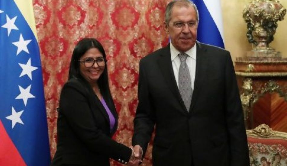 Vicepresidenta de Venezuela se reúne con ministro de Exteriores de Rusia para fortalecer relaciones