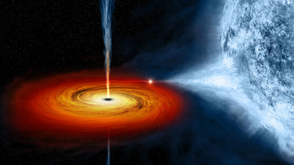 Detectan un agujero negro comiéndose una estrella de neutrones
