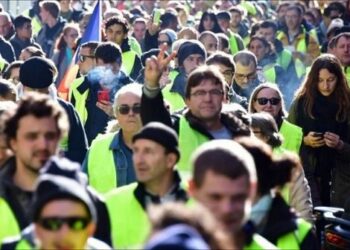 Jornada de protesta 40ª de Los Chalecos amarillos en Francia