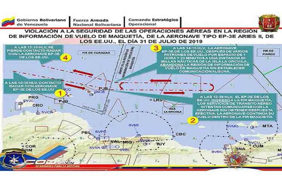 Denuncian ingreso de otra nave de EE.UU. en espacio de Venezuela