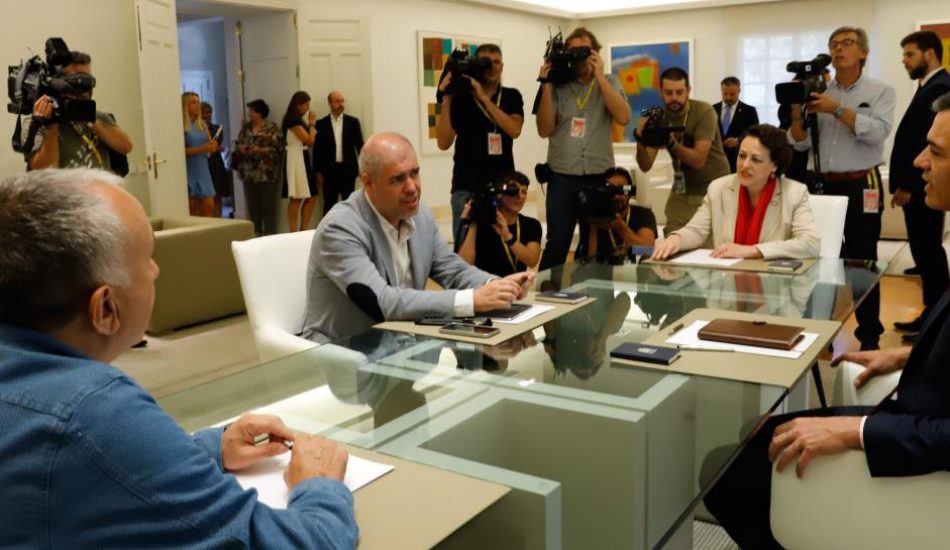 Unai Sordo: “Instamos a PSOE y Unidas Podemos a retomar el diálogo para alcanzar un acuerdo programático de Gobierno”