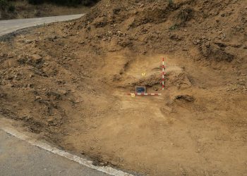 Fosa en Geras (León) fue demolida durante la construcción de la carretera LE-473