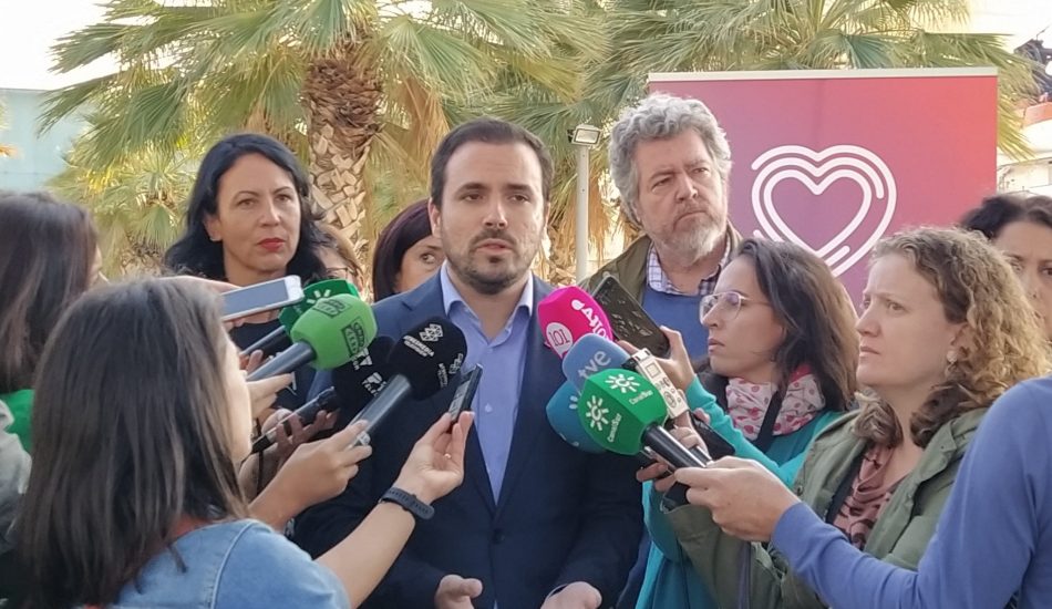 Alberto Garzón señala en Málaga que el ecologismo en Unidas Podemos “no es una cuestión de colores” y que defienden propuestas “transversales y factibles si hay voluntad política”