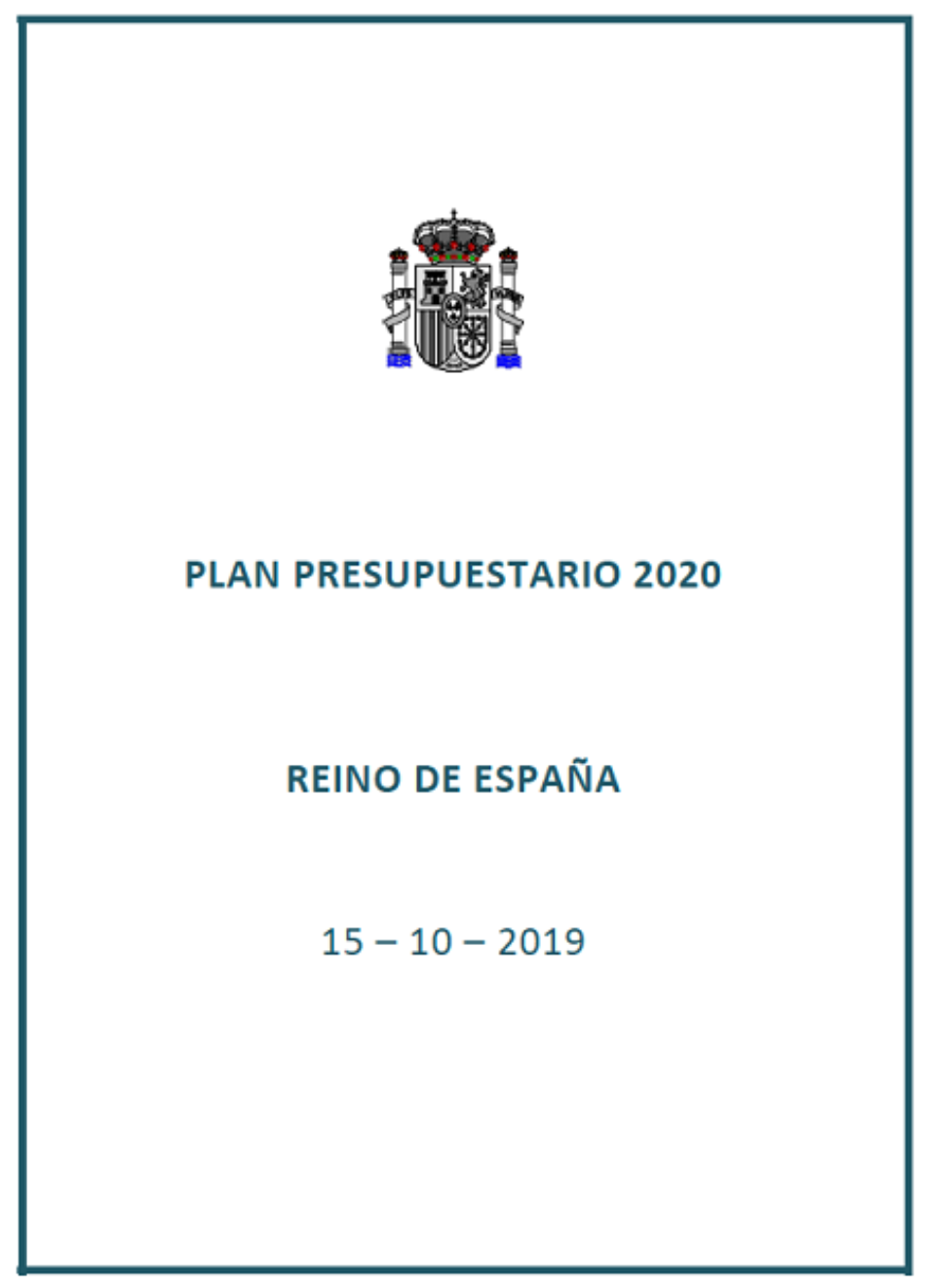 El Plan Presupuestario enviado  ayer por el Gobierno Sánchez a Bruselas calca las políticas de recorte del PP