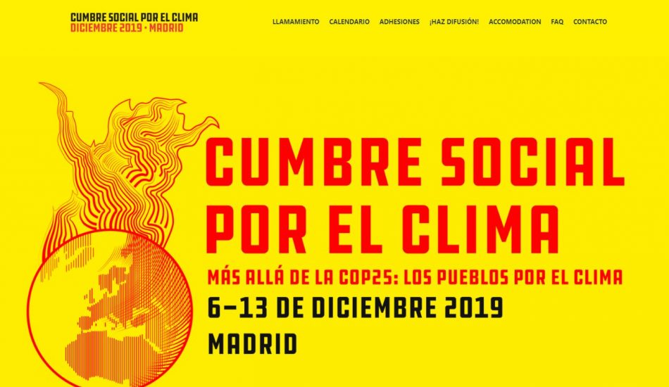 La RSISL llama a la sociedad a dar una respuesta combativa y de clase a la crisis climática en la Contracumbre de Madrid