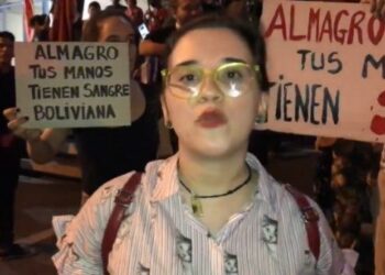 Manifestantes repudian presencia de Almagro en Paraguay