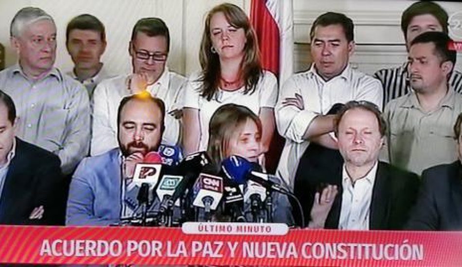 Chile. “Yo cedo, tu cedes, nosotros no cedemos”. Crónica de una estafa anunciada