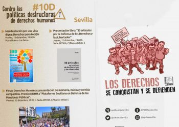 #10D: «contra las políticas destructoras de derechos humanos»