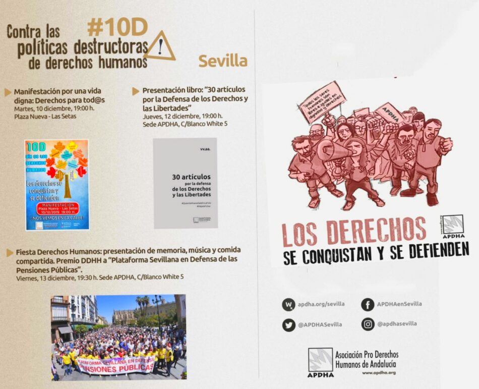 #10D: «contra las políticas destructoras de derechos humanos»