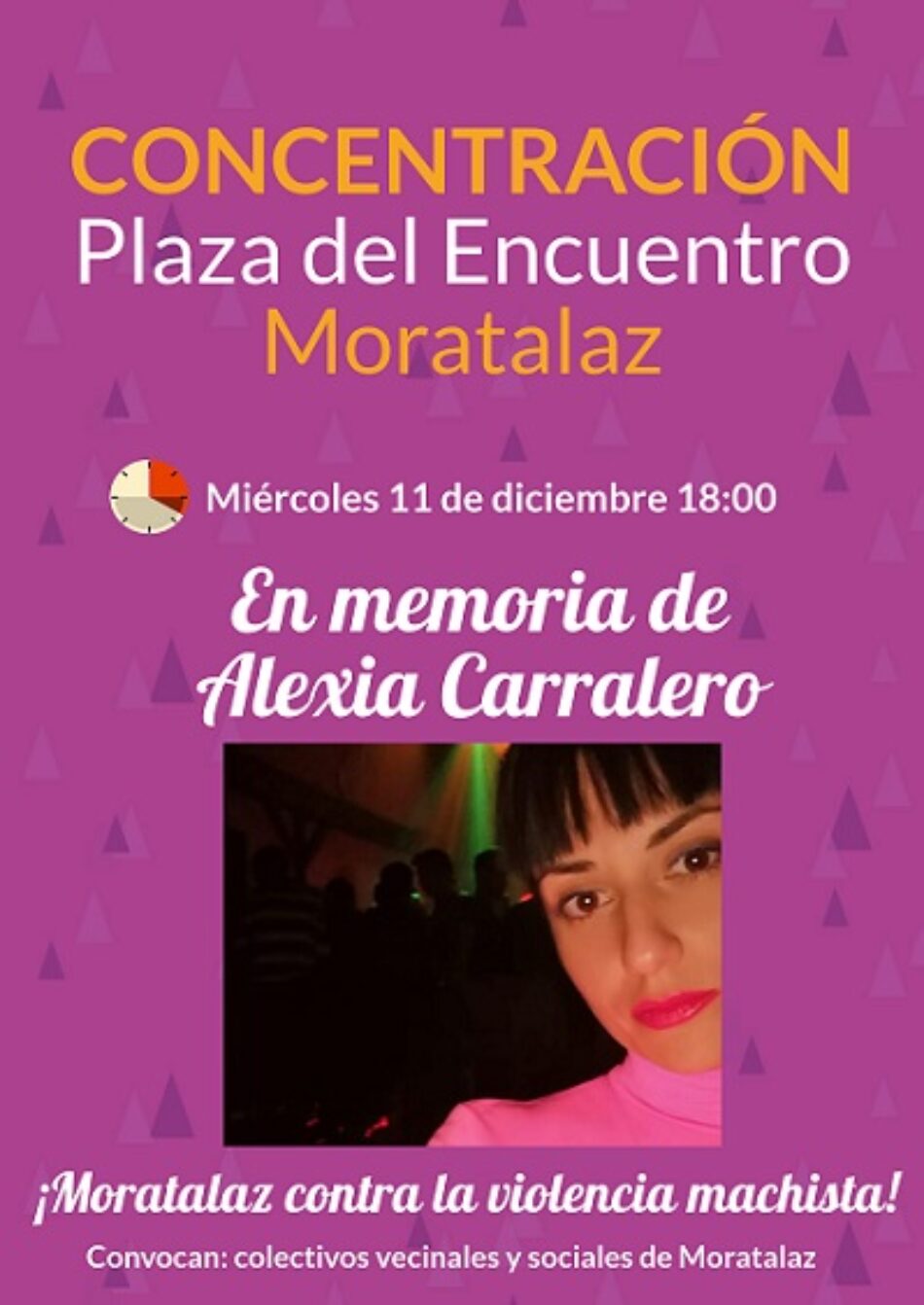 Moratalaz sale a la calle en recuerdo de Alexia Carralero y contra la violencia machista