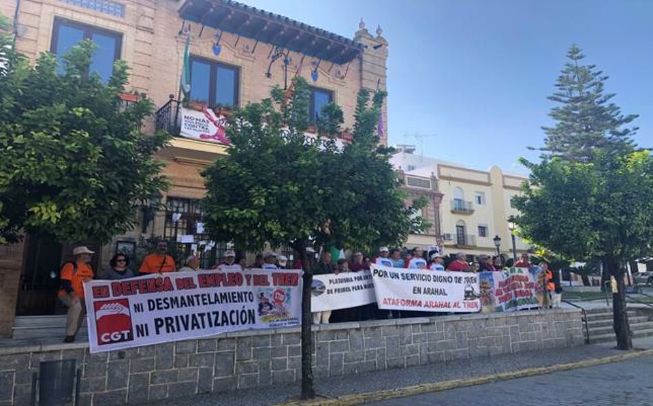 Llega a Sevilla la Marcha en defensa del Tren Rural andaluz, tras las etapas realizadas desde el pasado 12 de octubre